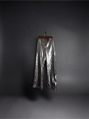 New York & Company Black Metallic Shine Pants